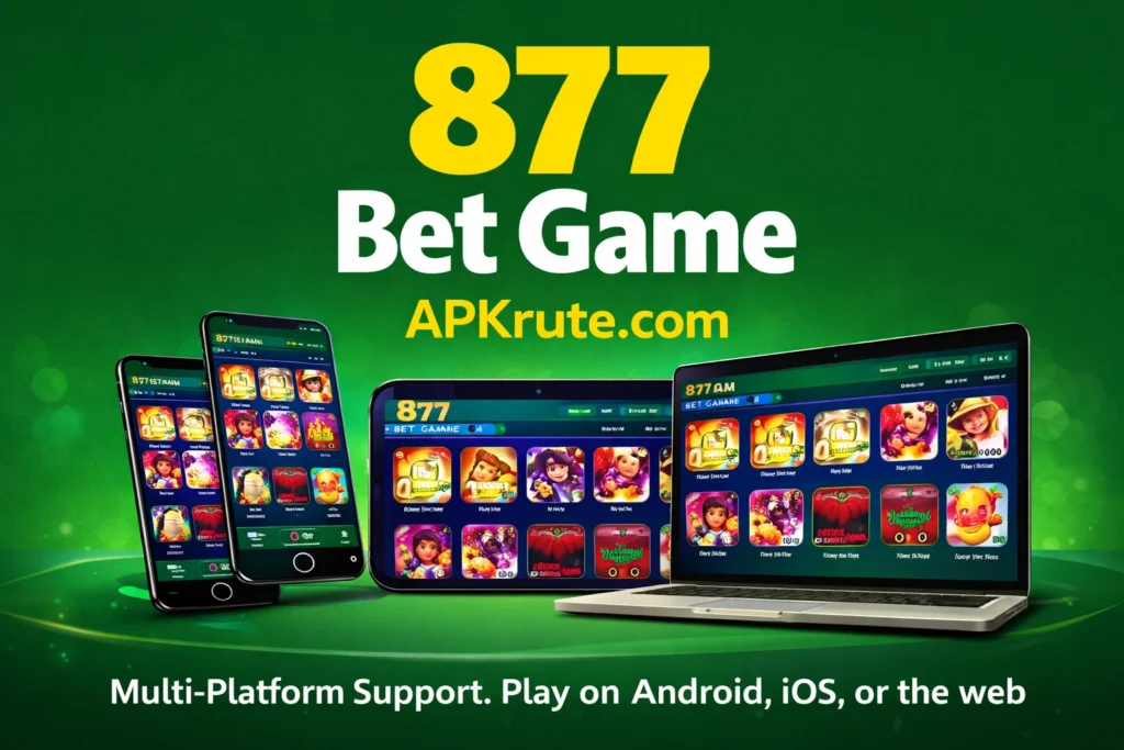 877bet game official image of multi-platform support like iOS, Android, and web.