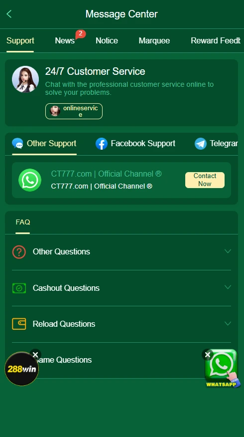 ct777 game customer care service ct777 game customer service image