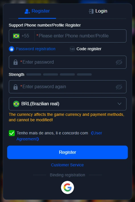 ck777 game how to register.