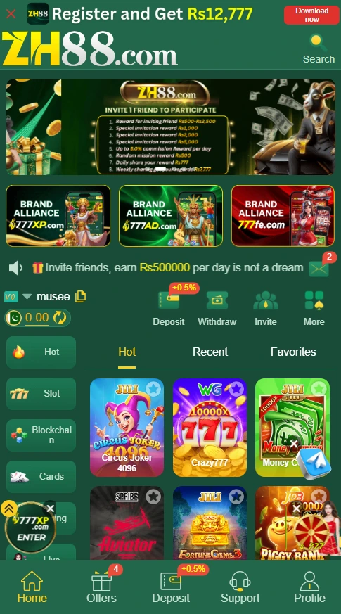 zh88 game top games screenshot