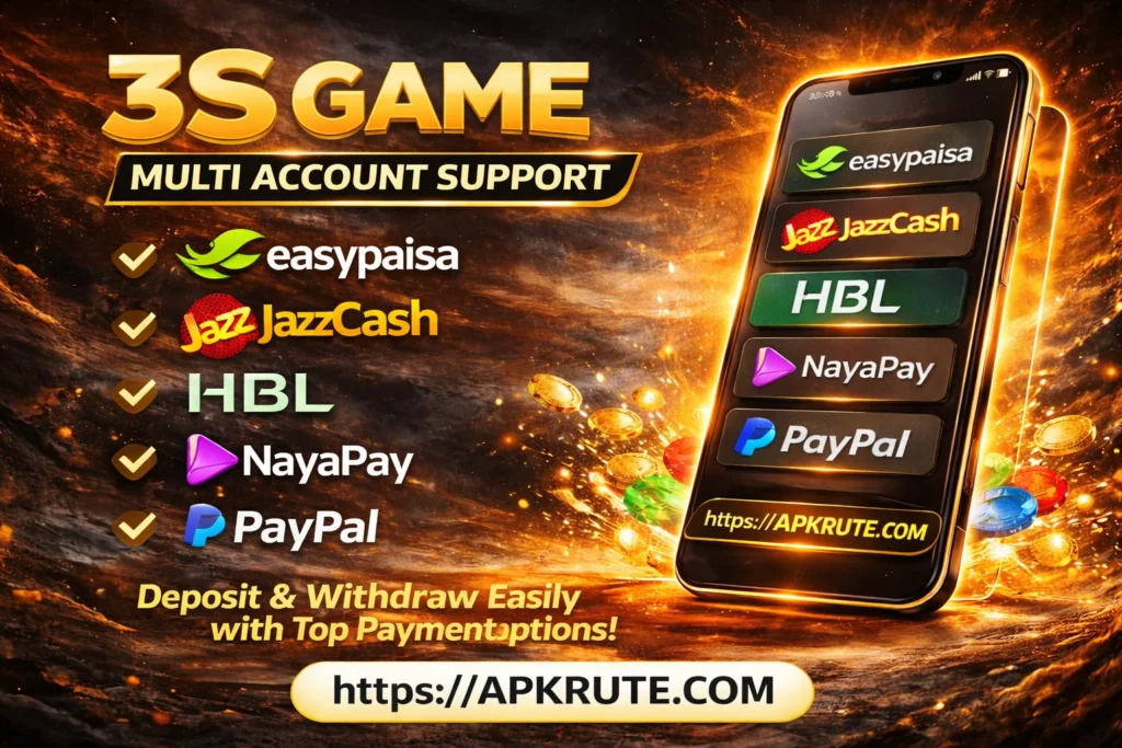 3s game multi-accounts bank, Easypaisa, and jazzcash image