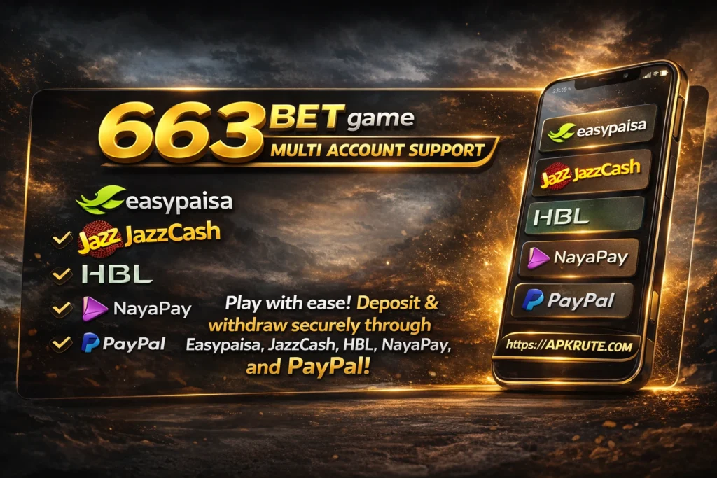 663bet game all the local and international withdrawal accounts in Pakistan and globally.