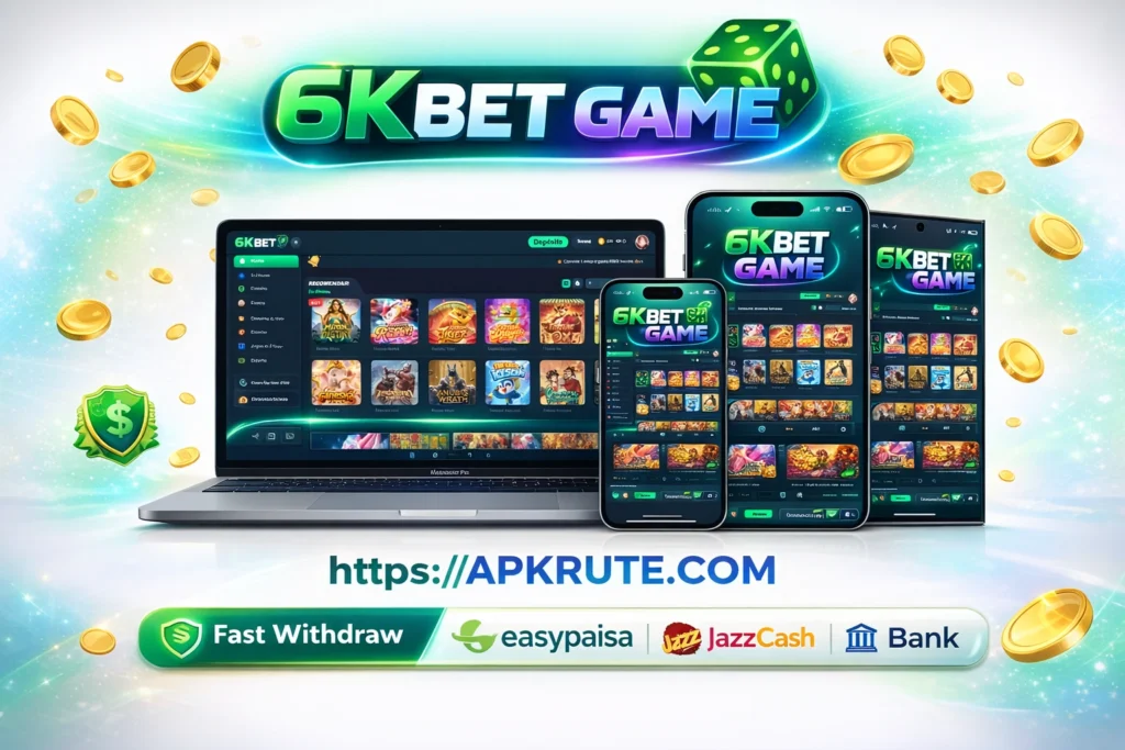 6kbet game official testing on iPhone, Android, and laptop images.