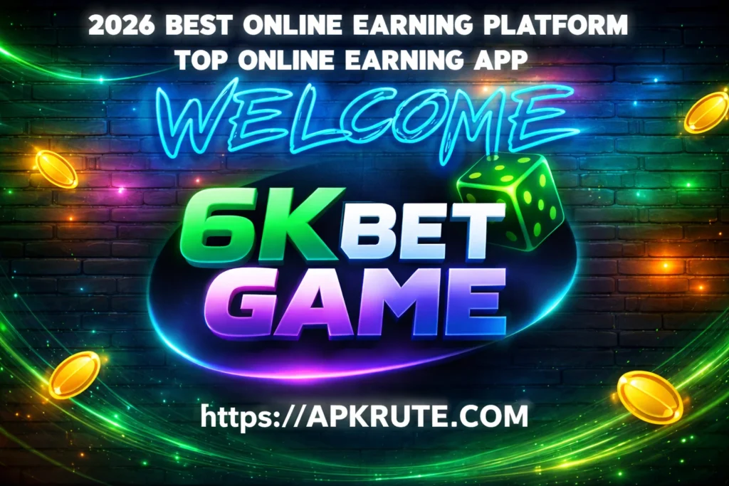 6kbet game official welcome 2026 banner with a unique design.