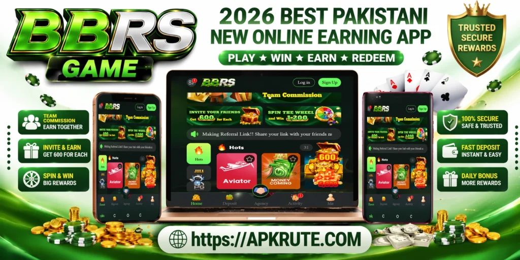 BBRS game, a new online earning app in Android, iOS, and laptop or pc with all features and an official image