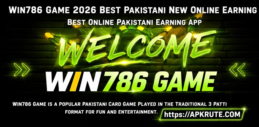 win 786 games. Welcome 2026 official banner
